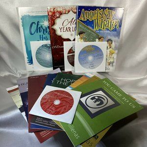 Church Christmas Sheet Music CD Lot Lillenas Chora
